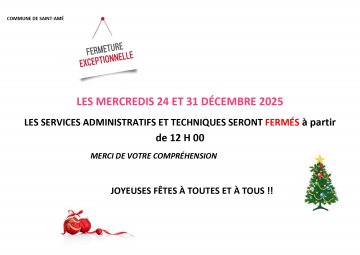 Fermeture exceptionnelle