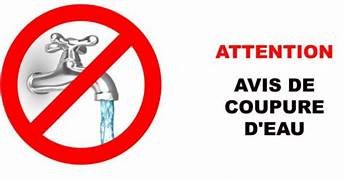 AVIS COUPURE D'EAU JEUDI 7 MAI 2026