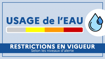 Restriction temporaire des usages de l'eau au niveau "CRISE" du 1 au 31/10/2026