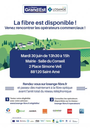 LA FIBRE EST DISPONIBLE - Permanence LOSANGE