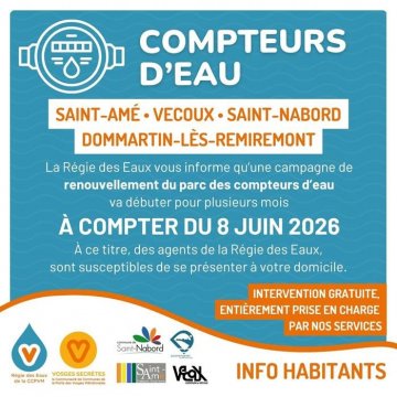Campagne de renouvellement des compteurs d'eau