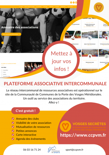 Plateforme associative intercommunale, nouvel outil gratuit