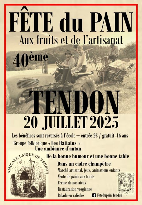 Fête du pain à Tendon
