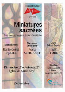 MINIATURES SACRÉES - CONCERT