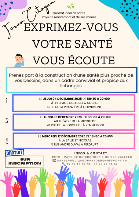 Forums santé citoyens et campagne de dépistage des cancers