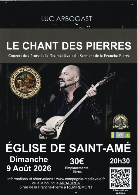 LE CHANT DES PIERRES - CONCERT Église de Saint-Amé