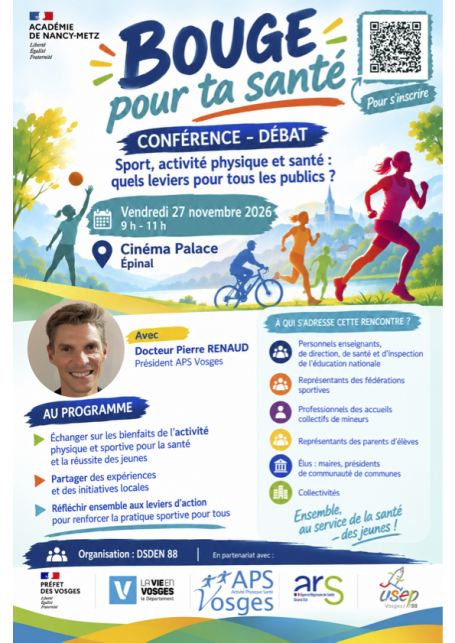 BOUGE pour ta santé - Conférence - Débat - Cinéma Epinal